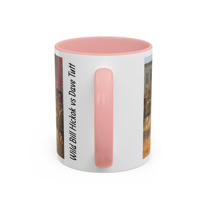 Wild Bill Hickok vs Dave Tutt | Rustic Western Accent Coffee Mug - Vintage Scene, Ideal Gift for Coffee Lovers
