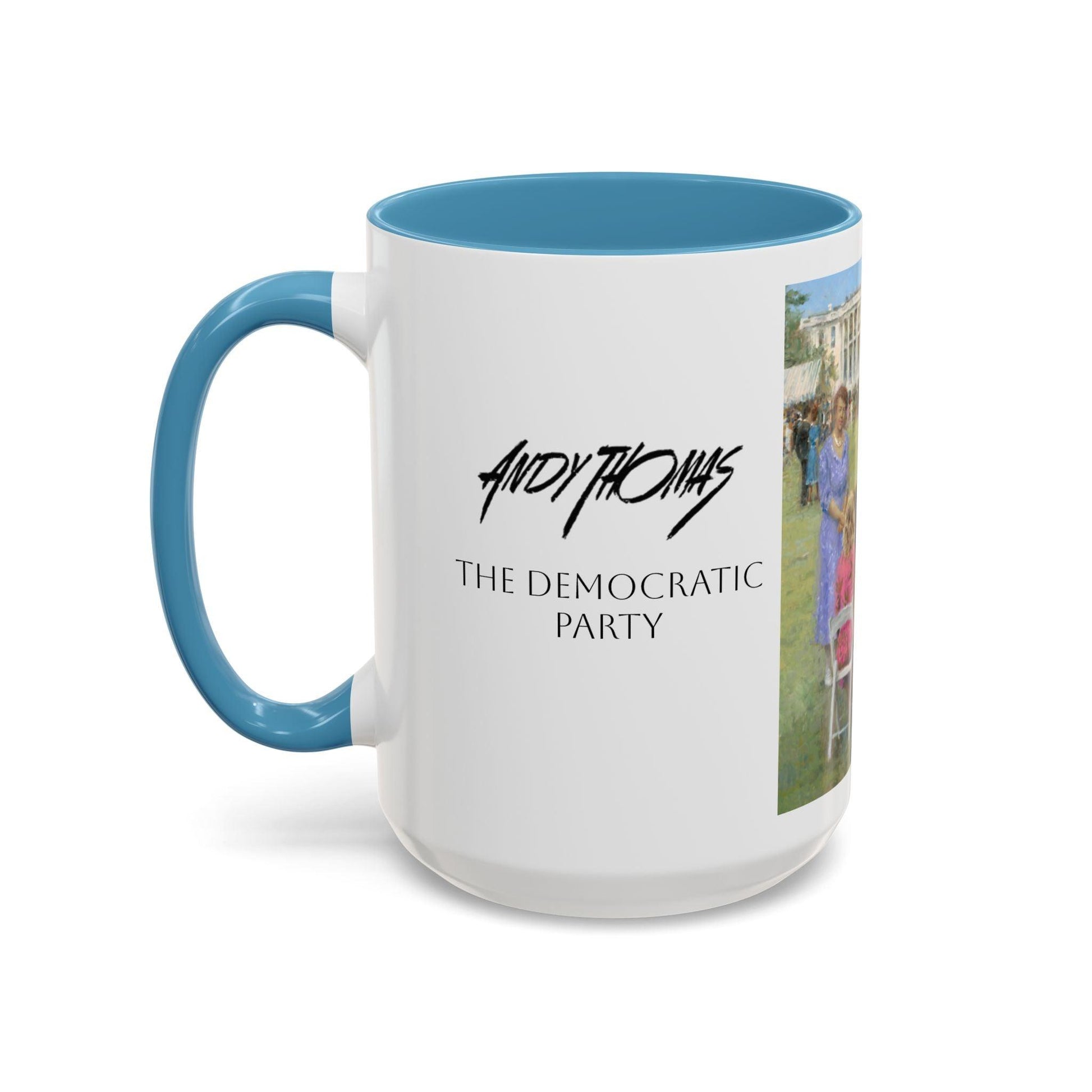 The Dem. Party - Elegant Event Themed Coffee Mug - 11oz & 15oz - Whitehouse Gathering with Biden - Andy Thomas Designs