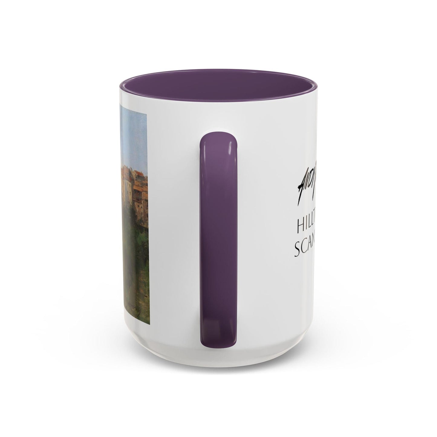 Hilltown Scansano - Elegant Accented Coffee Mug - 11oz & 15oz - Italian Landscapes - Andy Thomas Designs