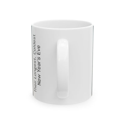 Their Longest, Coldest New Year's Eve - Ceramic Mug with Stones River Civil War Design.
