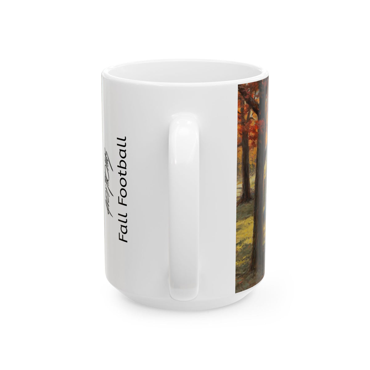 Fall Football | Kids Playing Football | Ceramic Mug — Coffee Cup (11oz/15oz)