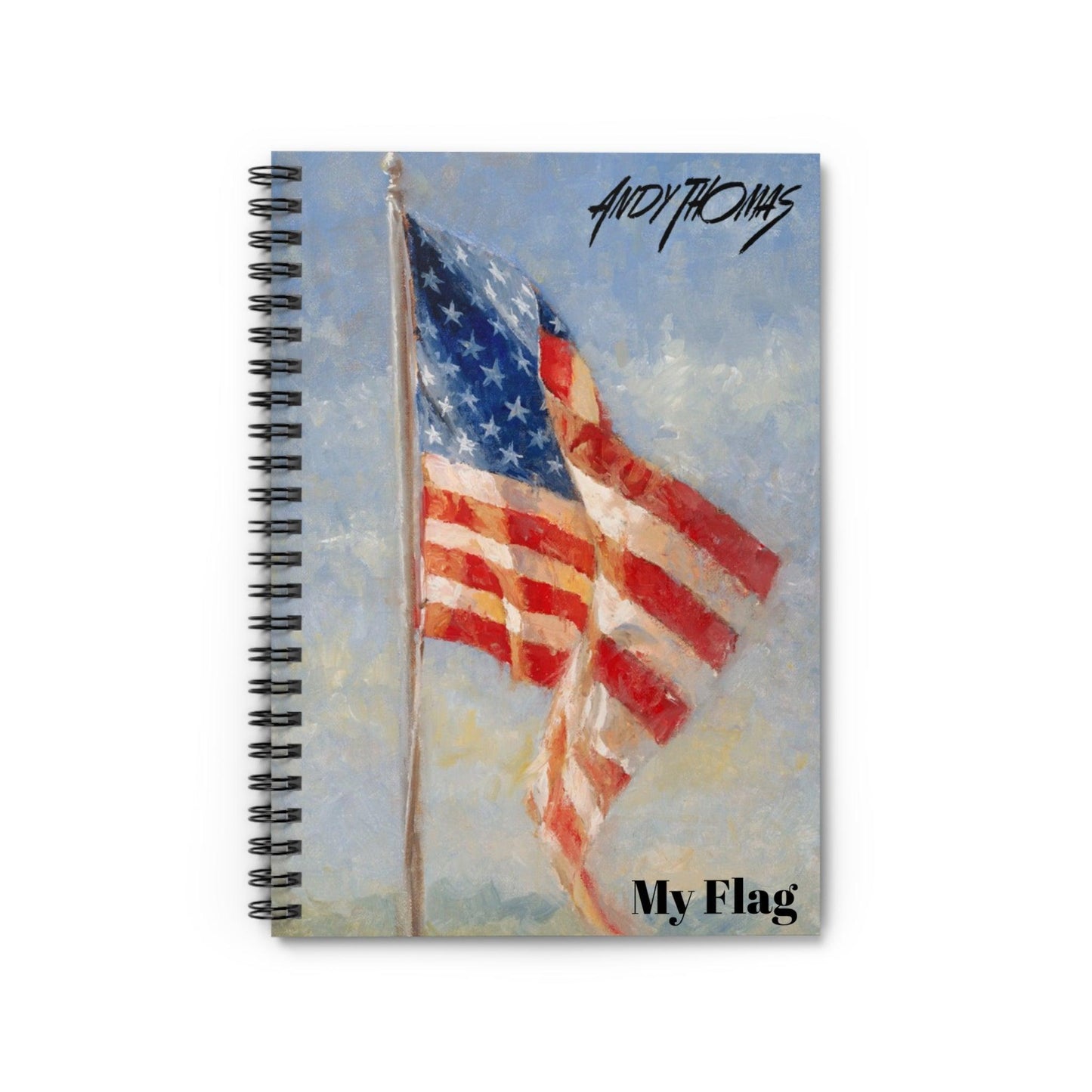 My Flag Spiral Notebook - Ruled Line - Andy Thomas Designs