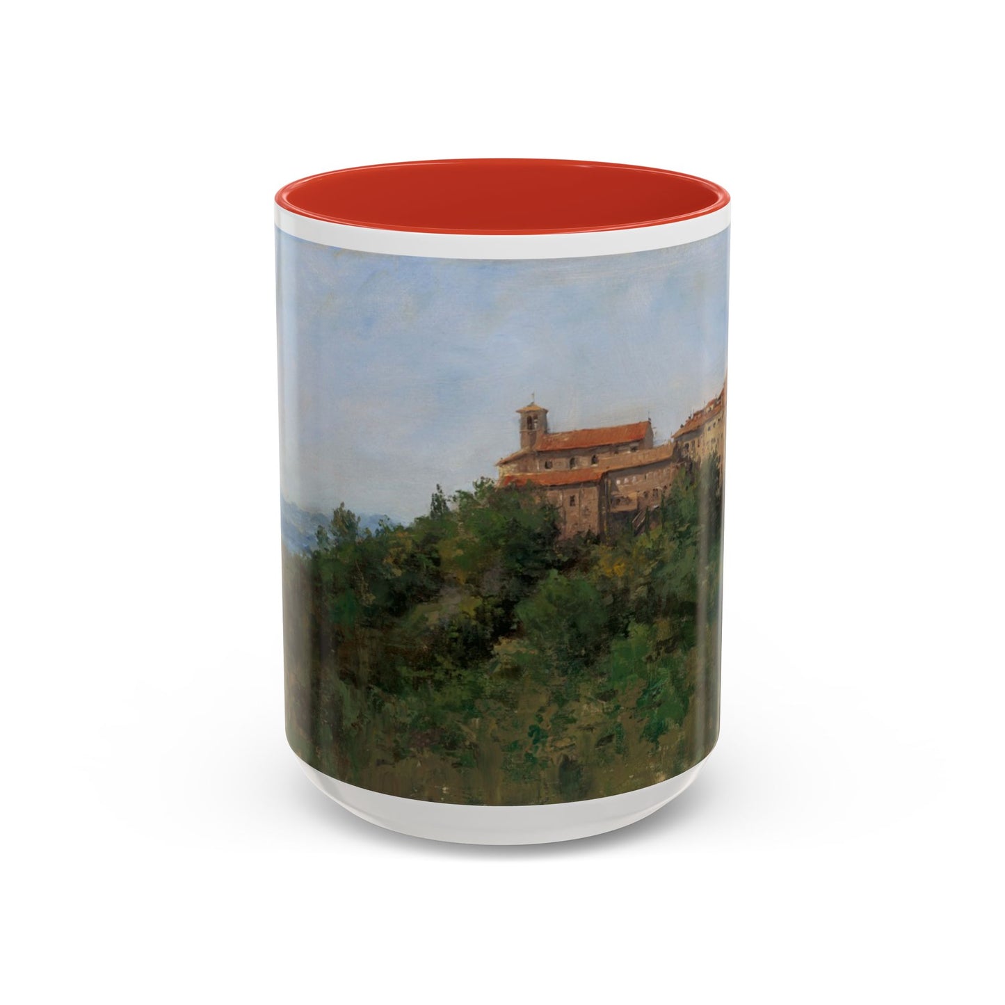 Hilltown Scansano - Elegant Accented Coffee Mug - 11oz & 15oz - Italian Landscapes
