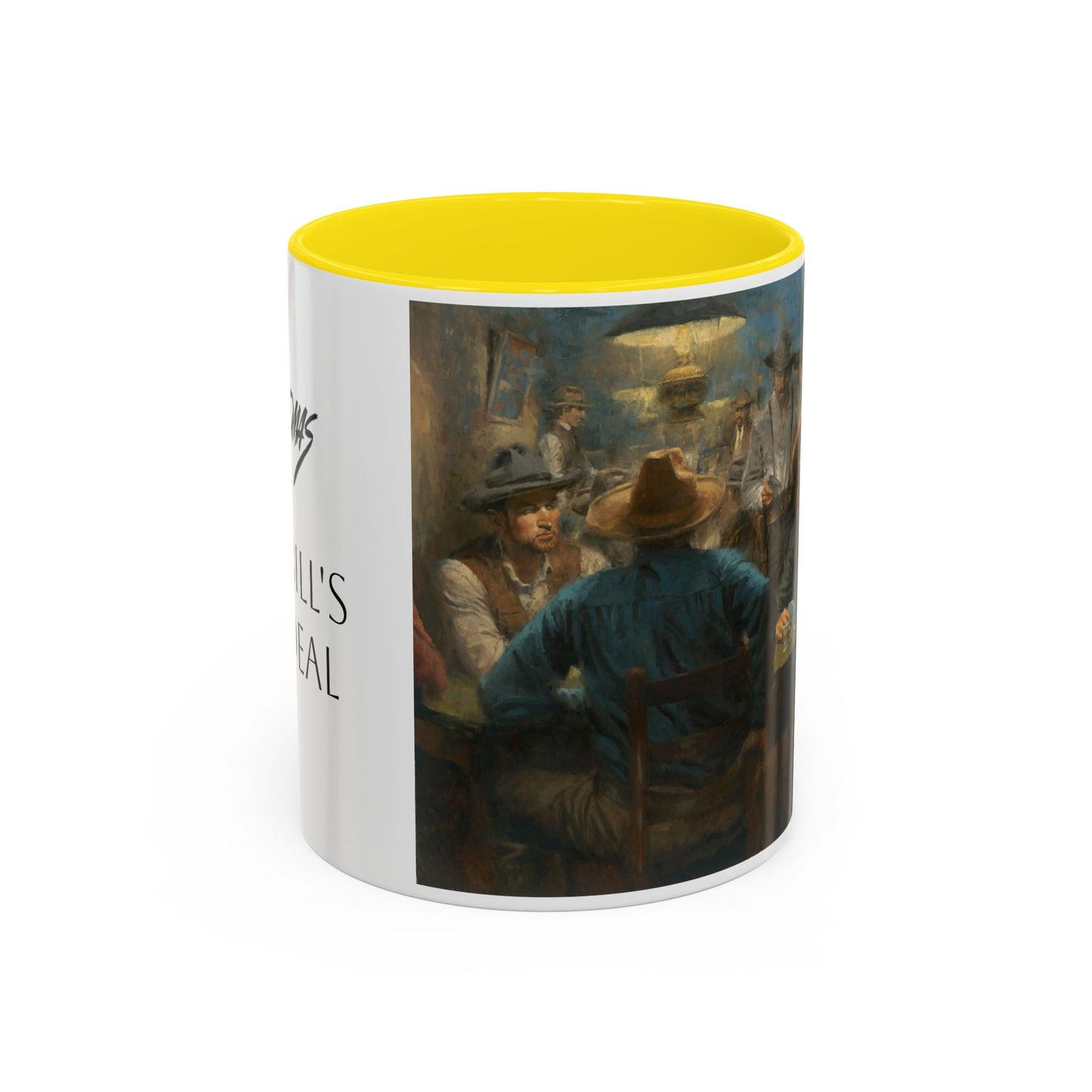 Wild Bill's Last Deal | Vintage Poker Western Art Coffee Mug - 11 & 15 oz