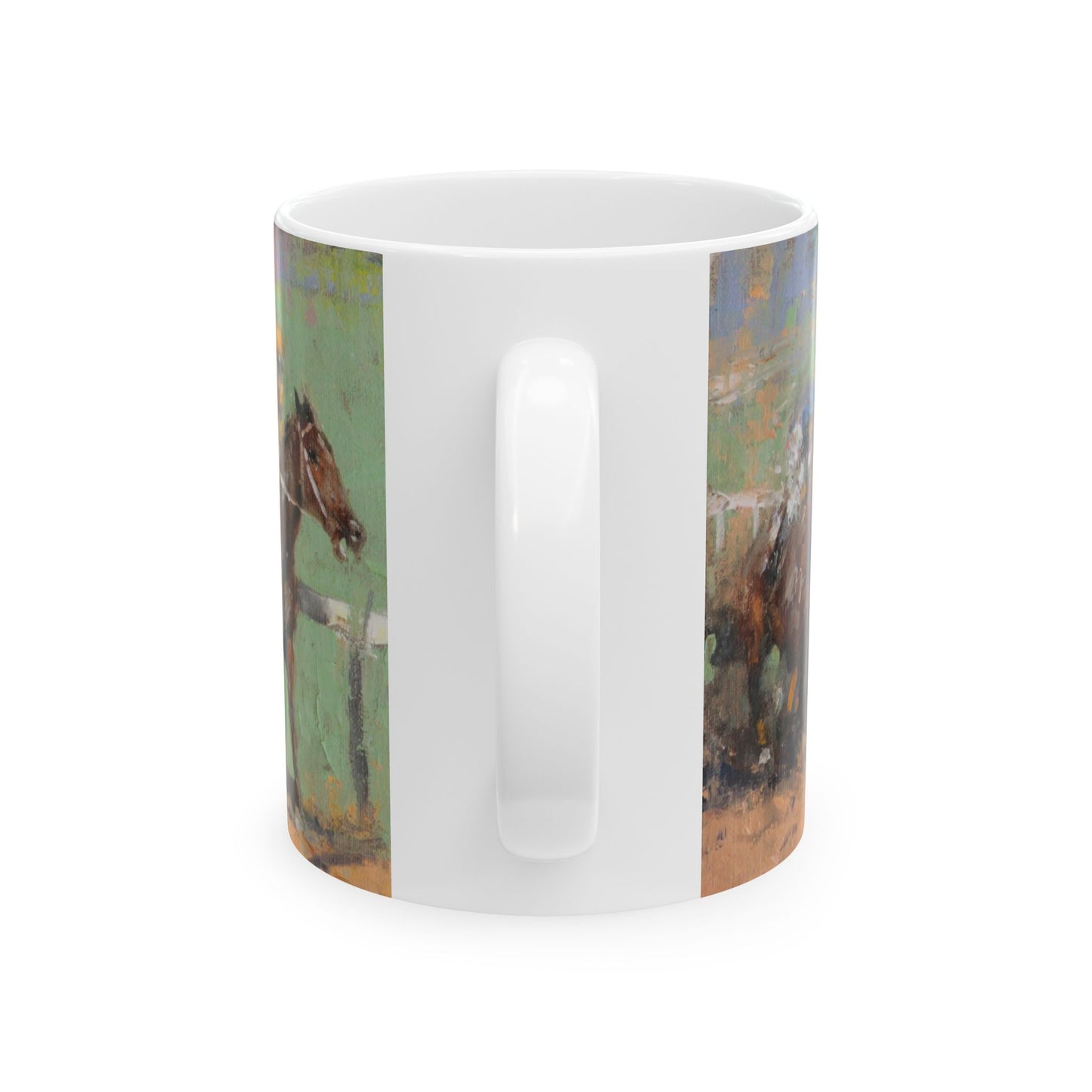 Horse Races 16 | Ceramic Mug — Coffee Cup (11oz/15oz)