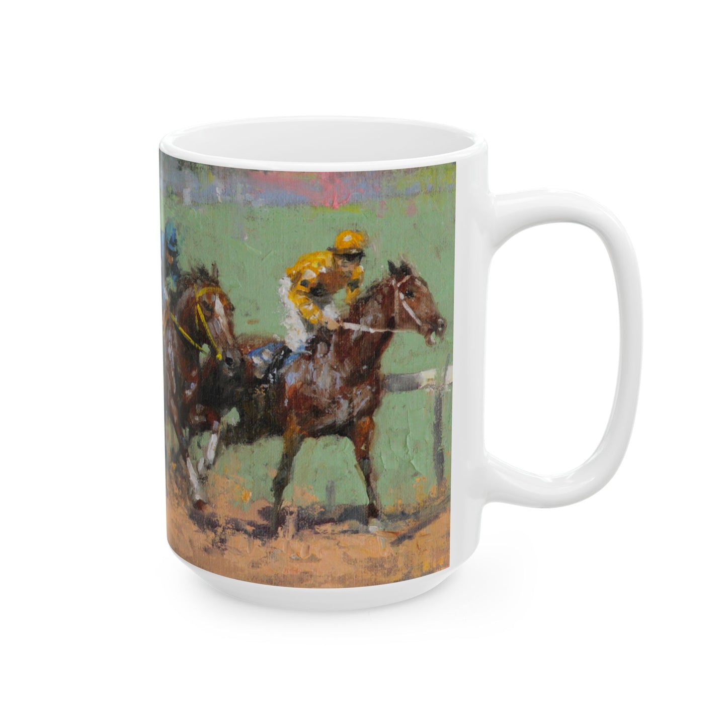 Horse Races 16 | Ceramic Mug — Coffee Cup (11oz/15oz)
