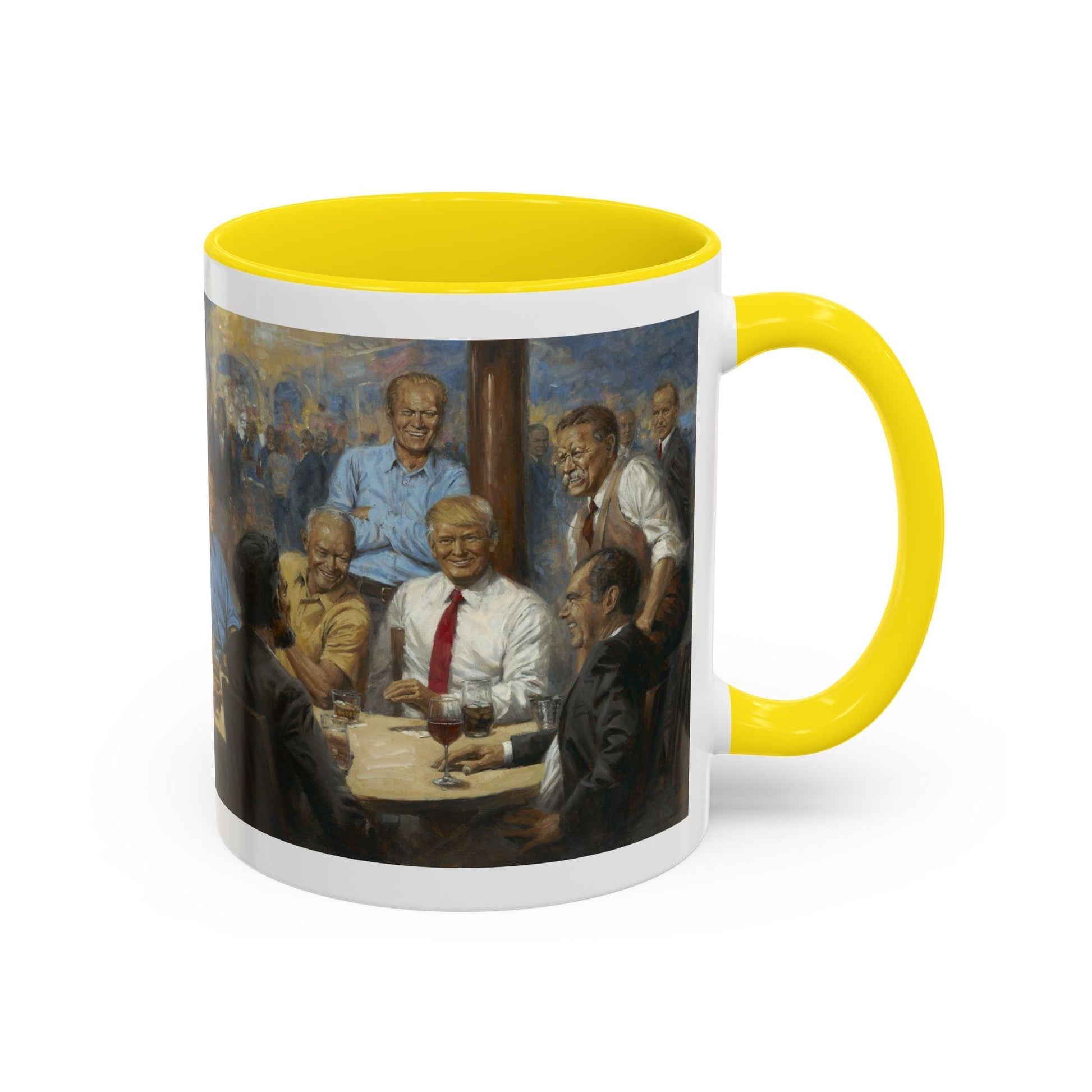 The Repub Club Coffee Mug - Elegant Accent Coffee Mug 11oz & 15oz - Presidential Gathering Design feat. Trump - Andy Thomas Designs