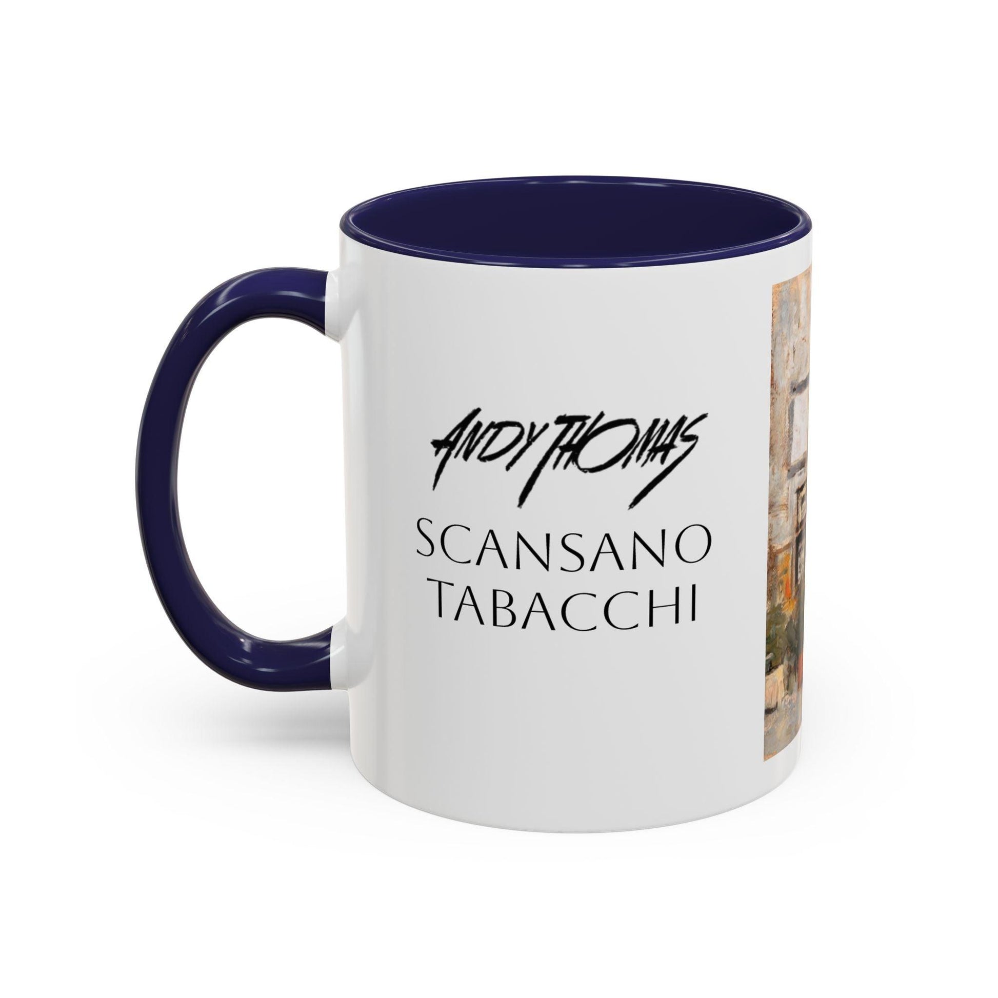 Scansano Tabacchi - Elegant Event Themed Coffee Mug - 11oz & 15oz - Italian Landscapes - Andy Thomas Designs