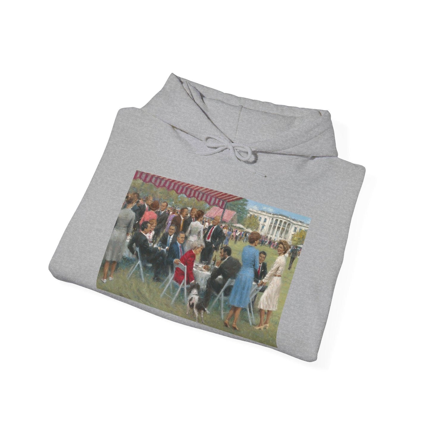 The Repub. Party - Unisex Hooded Sweatshirt - US Presidents social gathering on the Whitehouse lawn. - Andy Thomas Designs