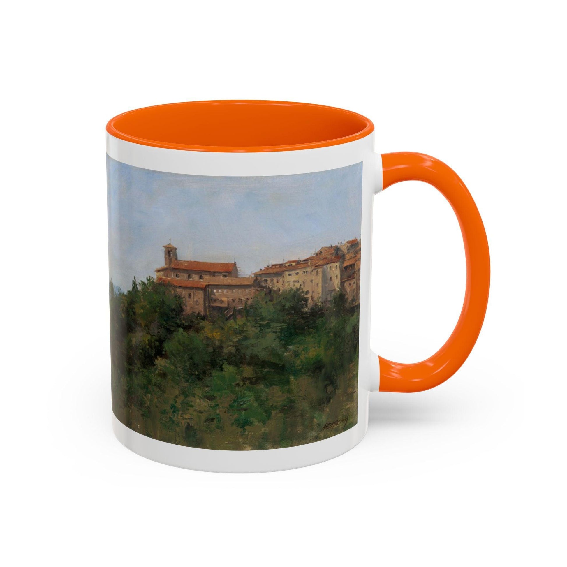 Hilltown Scansano - Elegant Accented Coffee Mug - 11oz & 15oz - Italian Landscapes - Andy Thomas Designs