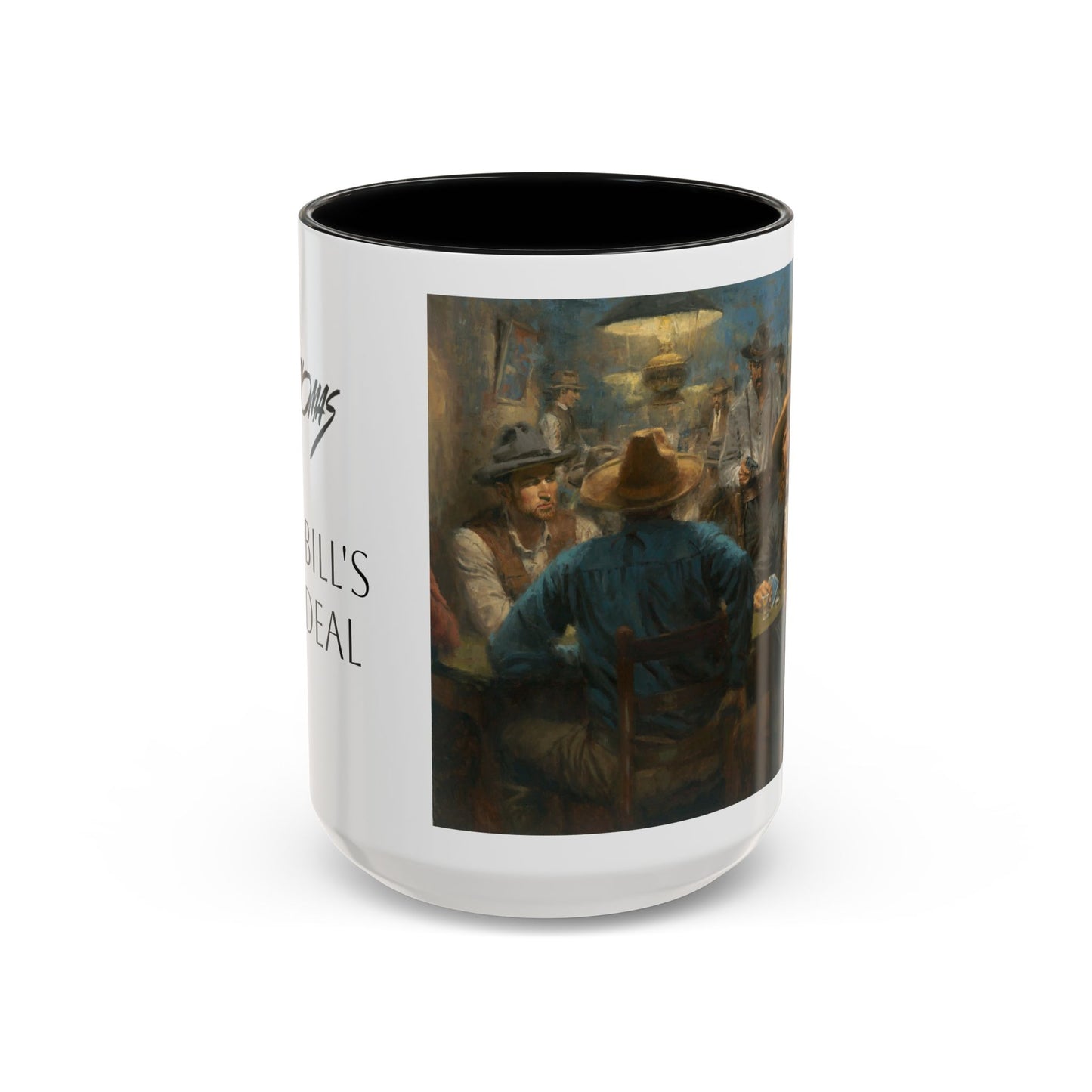 Wild Bill's Last Deal | Vintage Poker Western Art Coffee Mug - 11 & 15 oz