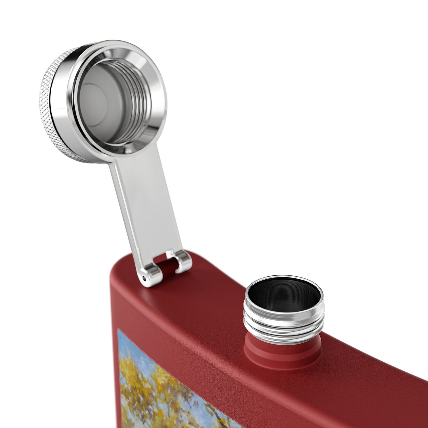 It's a Big One - Fishing Scene Stainless Steel Flask - Perfect for Outdoorsy Gifting