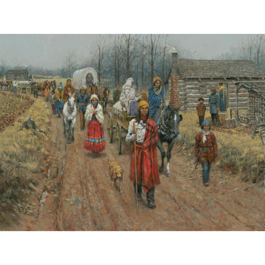 Wall Art: The Trail of Tears - Springfield, MO | Native American Art | Indigenous People | The Cherokee Tribe - Andy Thomas Designs