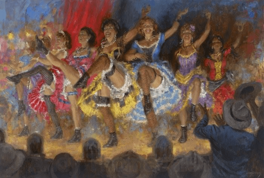 Wall Art: Dance Hall Girls | Dancing Women | Andy Thomas Art Prints - Andy Thomas Designs