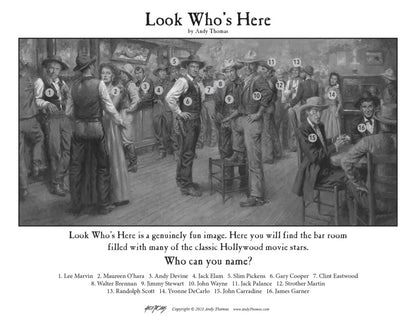 Wall Art: Look Who's Here | Hollywood Movie Stars