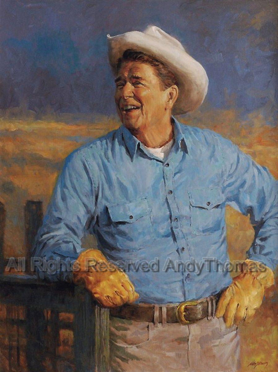 Wall Art: Reagan | Portrait of Ronald Reagan | Andy Thomas President Prints - Andy Thomas Designs