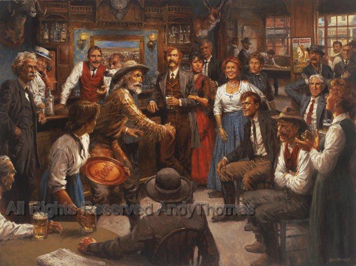 Wall Art: Tales of the Old West | Famous Writers of America | Andy Thomas Western Prints - Andy Thomas Designs