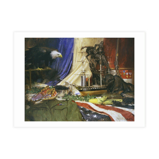 Postcards: Tribute to America - Patriotic Artwork - Elegant Patriotic Postcard Bundle - Envelopes Included - Andy Thomas Designs